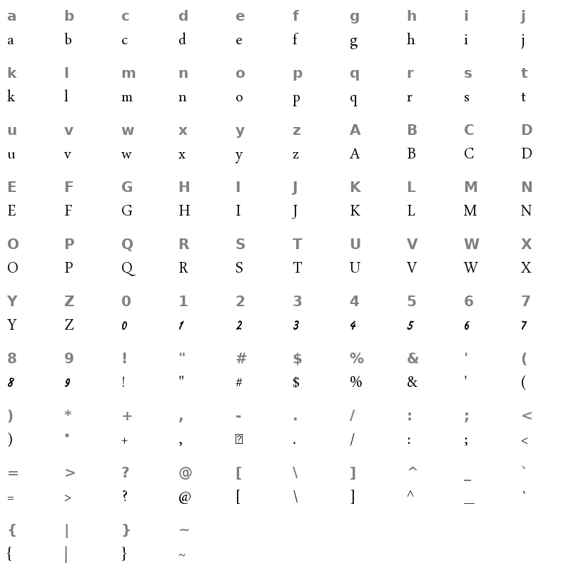 A Basrah Normal Character Map