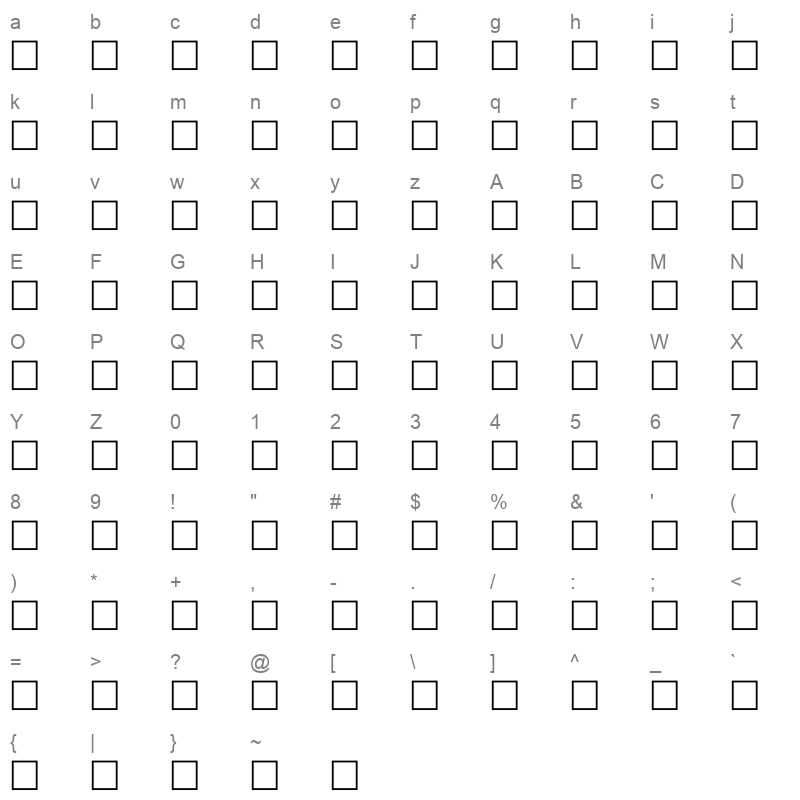 AL-Masaa Character Map