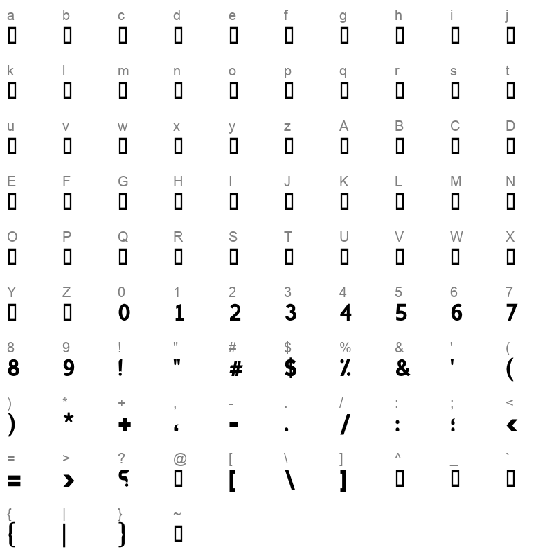 Alfarooq-Regular _ Character Map