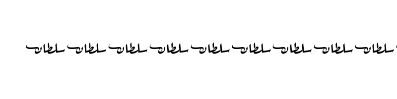 font preview of Sultan rectangle